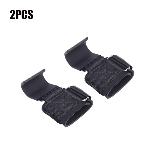 Tyngdlyftande krokgrepp vadderade med handledslindningar Hand-Bar Styrkelyftshandskar Kraftiga Pull-ups Krokar Gymträningsremmar 2pcs board