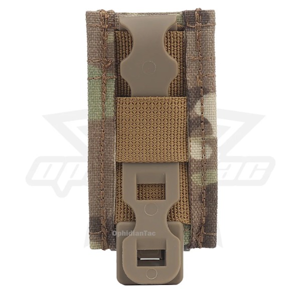 OphidianTac FAST 9MM/1911 Single Magazine Pouch Tactical MOLLE Mag Pouch med Quick Release Kydex Insert för GLOCK M9 P226 HK USP 1911-BCP