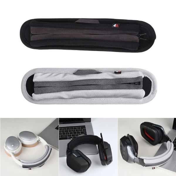 Universal helstängning för Sony WH-1000XM4 WH-1000XM3 WH-1000XM2 MDR-1000X Cover Dragkedja Kudde Huvudbalk gray