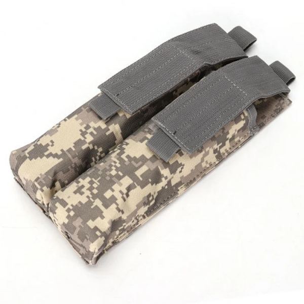 Tactical Airsoft P90 Molle Dubbel Magasinficka Utomhus Military Utility Jakt Midjeväska UMP Dump Drop Mag hölsterpåsar ACU