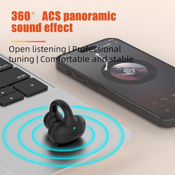Ms8 Bone Conduction Bluetooth hörlurar Bluetooth White