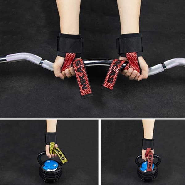 Tyngdlyftsband Handledsbälte Stödbygel RED Straps