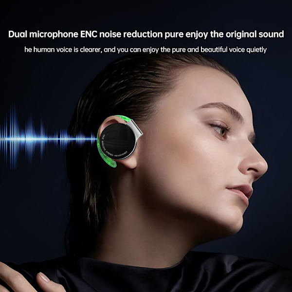 F2 TWS Bluetooth hörlurar med mikrofoner Sport White