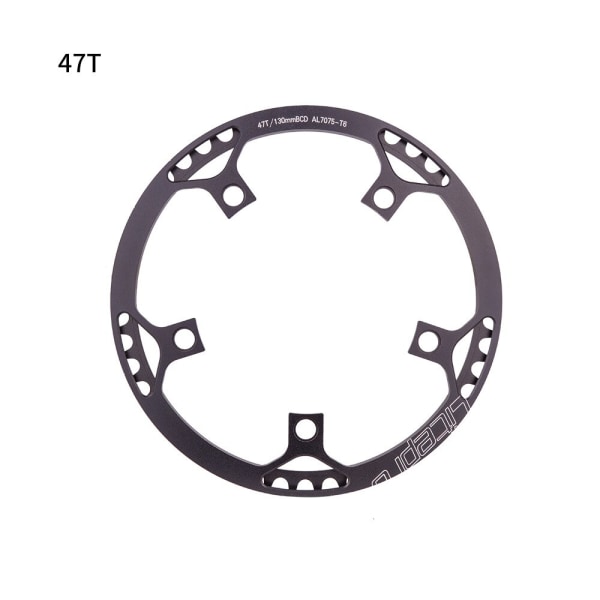 Litepro 130BCD vikcykel CNC Legering Cykel 130BCD Disc Gear Rund Platta Vevsats 45/47/53/56/58T Kedjehjul Vev Kedjering Black-45T