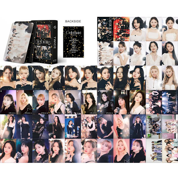 Kpop Två gånger fotokort Nytt album FIRA lomo cards 2021 festa fotokort A5