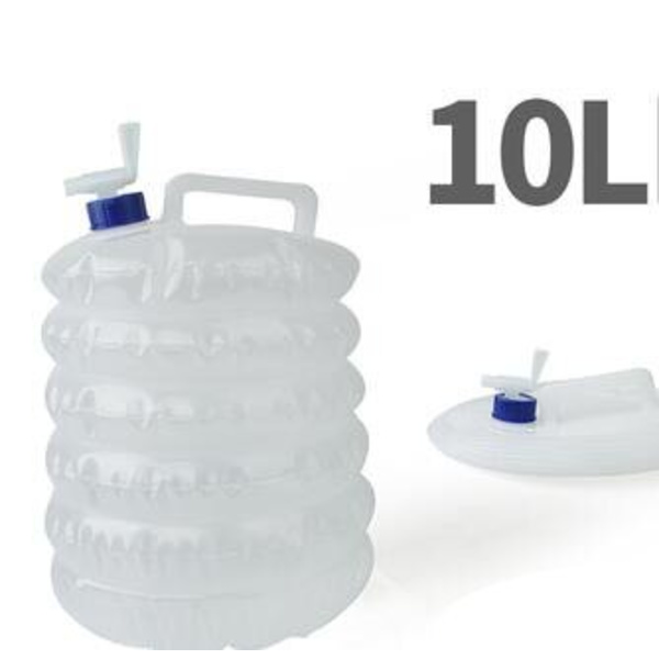 5L-15L Utomhus hopfällbar vattenpåse Camping Vikbara vattenbehållare Dricka multifunktion teleskopisk förvaring vattenflaska 10L