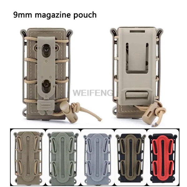 Tactical Molle Magazine Pouch AR 15 M4 AK 47 7,62 5,56 9mm Scorpion Fast Mag case Hållare Gun Jakt Airsoft Tillbehör 5.56 7.62mm BT