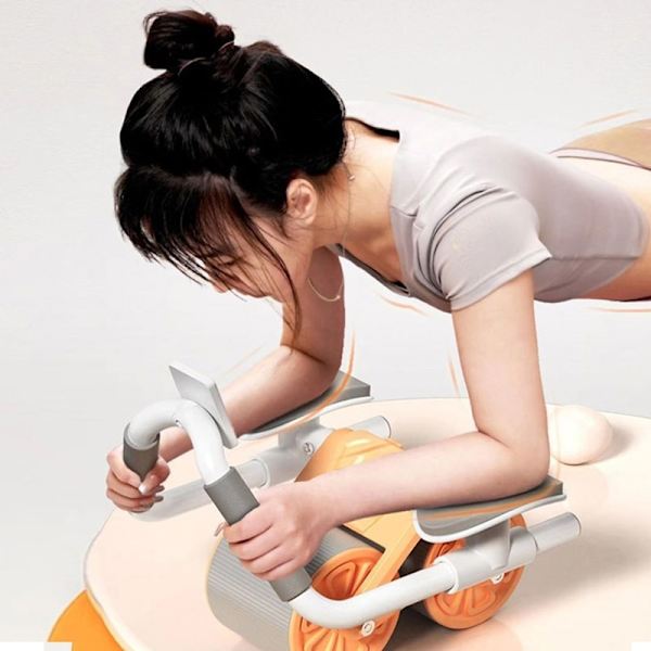 Plank Trainer Push Up Healthy Abdominal Wheel Auto orange/A