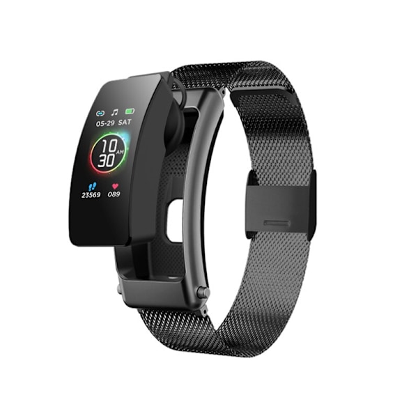 2022 K30 Ny Bluetooth watch 2 i 1 h ngslen Black 7168 Black Fyndiq