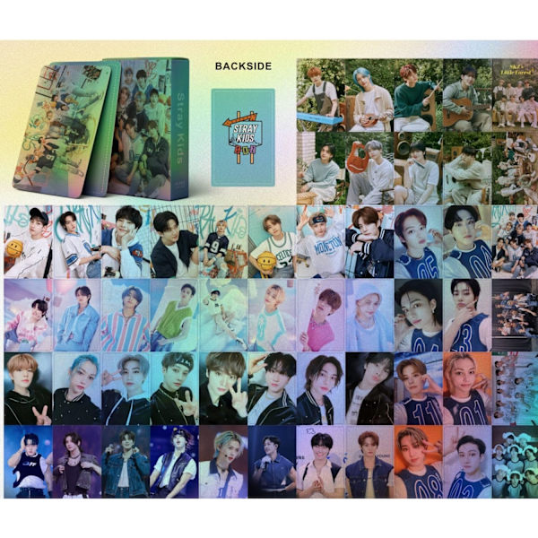 55 st Stray Kids Lomo Cards Stray Kids SKZ:s lilla skogen nya album Stray Kids Vykort Present till fans (B) B