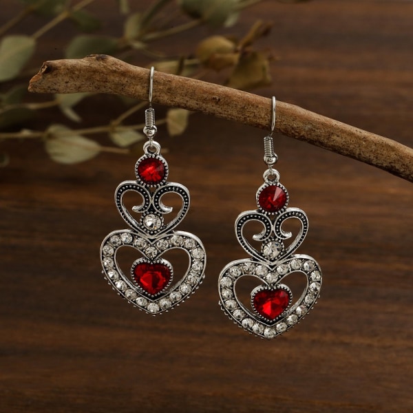 Smoky Rain Daisy Creative Hollow Nya Temperamentsfulla örhängen Full Diamond Spets Örhängen För Kvinnor Europeiskt och Amerikanskt modesmycken Partihandel Dc1873-1 Green