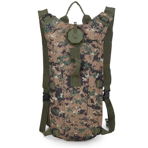 3L Taktisk vattenväska Utomhus Militär vandring Camping Kamouflage Vattentät väska Vattenförvaring Vattenväska Ryggsäck Väska Vattenväska Jungle digital