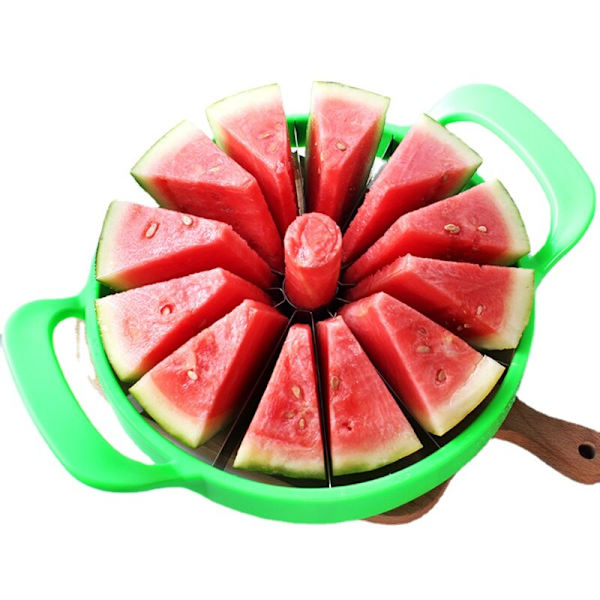 1 ST Vattenmelon Slicer Cutter Rostfritt stål Stor storlek Skivad vattenmelon Cantaloupe Slicer Fruktavdelare Köksprylar Artiklar 01