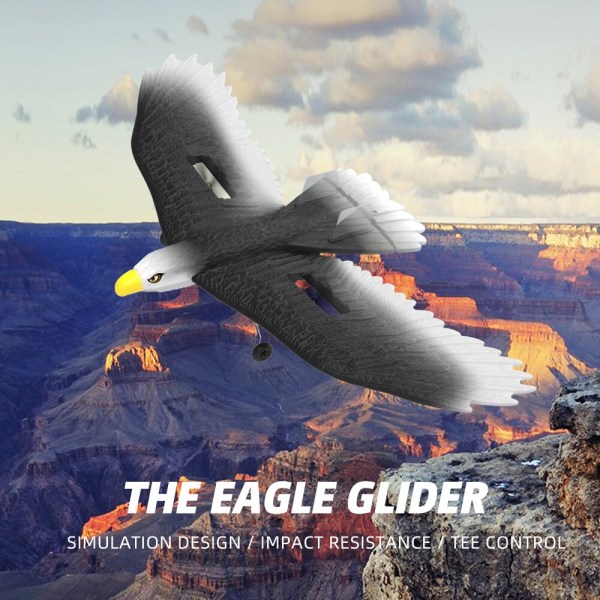 RC Plane Wingspan Eagle Bionic Aircraft Fighter Radio Control Fjärrkontroll Hobby Glider Flygplan Foam Boys Leksaker för pojkar 2CH