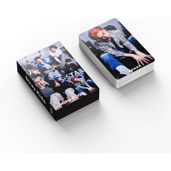 55st Stray Kids Lomo Cards Stray Kids 5-STAR New Album Lomo Card Stray Kids Mini Fotokort Stray Kids Vykort Present för fans (5-STAR 2)