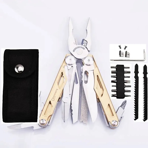 Daicamping DL30 utbytbara delar Hand Multi Tools Multi-tool Cutter EDC Multitool Survival Gear Plier Swiss Army fällknivar DL30 full set silver