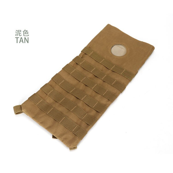 New Arrival 3L Taktisk vattenväska Militär vandring Camping Vattenförvaring Blåsa MOLLE Hydration Ryggsäck Påse Vattenpåse Tan