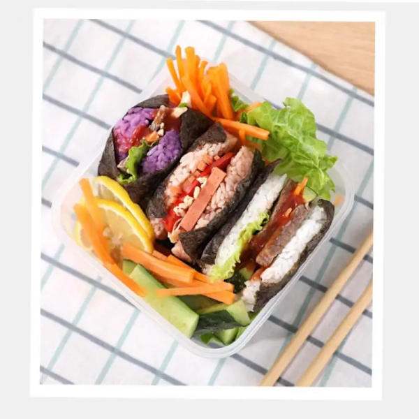 Form Onigiri Risboll Mat Pressform Form Onigiri Risboll Bento Pressmaskin Form Köksverktyg orange