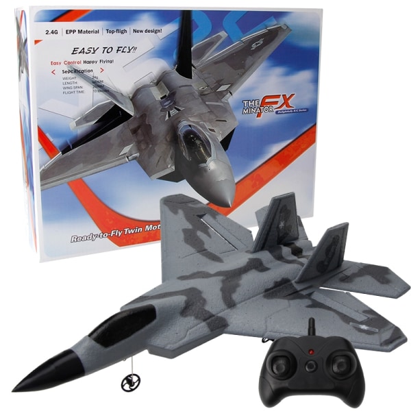 RC Foam Aircraft FX622 FX822 Plane 2.4G Radio Control Glider Fjärrkontroll Fighter Plane Glider Flygplan Pojkar Leksaker för barn FX822 2 Battery