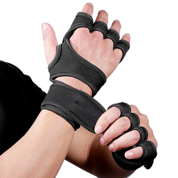 Tyngdlyftande hantelhandskar för män Kvinnor Gym F Style 2 Red L