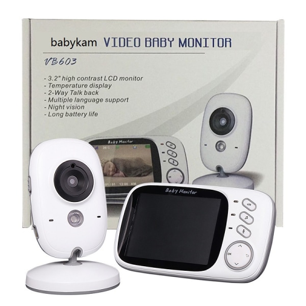 Vb603 Baby Monitor Baby Care Baby Monitor Tvåvägs röstintercom 3,2 tum European Regulation Eu