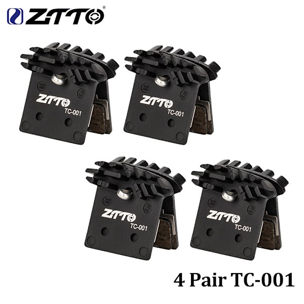 ZTTO MTB Hydrauliska bromsar 4 kolv bromsok M840 Bromsbelägg Skiva 160mm Set Cykelkomponenter 4 Pair TC-001