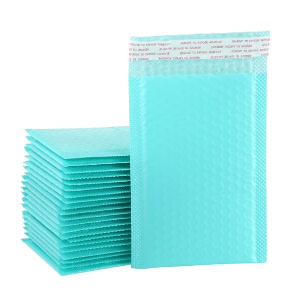 50 Styck Rosa Poly Bubble Mailers Vadderade kuvert Bulk Bubble Fodrade Wrap Polymailer påsar för frakt Förpackning Maile Self Seal blue-50pcs 13*18cm