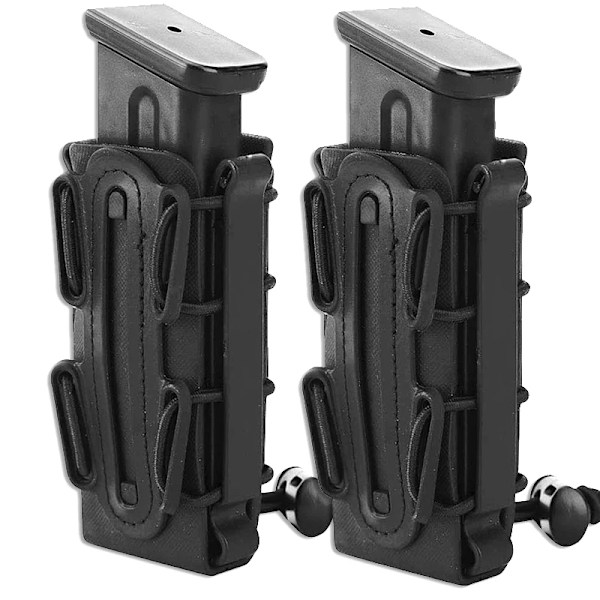 9 mm Mag-påsar Pistol Magasinficka Soft Shell Magasinficka Taktisk Gevär Fast Mag-hållare för bälte Molle Sytem GY- 1pc