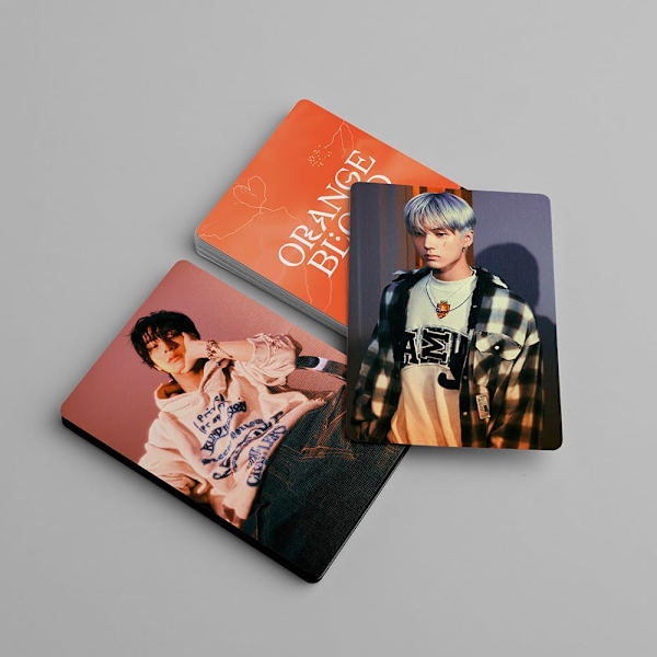 Kpop ENHYPEN 55st ENHYPEN Lomo Cards ENHYPEN Orange Blood Album Lomo Cards Enhypen Poster Cards for Fans (B)