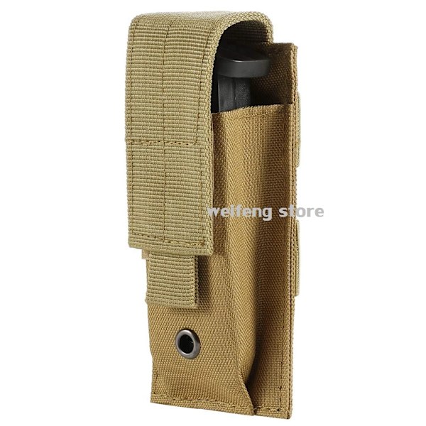 9 mm tidskriftspåse Taktisk enkel dubbel magpåse utomhus Molle tidningspåse med öppen topp för Glock M1911 92F Torch Bag Triple Bag double cp