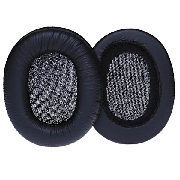 Öronkuddar i mjukt läder för Sony-hörlurar MDR-V6 MDR-7506 MDR-CD900ST Ersättnings-öronkuddar Memory Foam Cover Case black leather