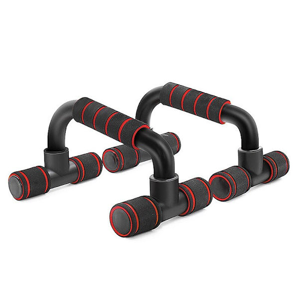Halkfri Träning Gym Arm Hem Stativ Handtag Stänger Muscle Pushup Bröstställ Power Fitness Utrustning Kroppsbyggande Push Training Up YD08-Red