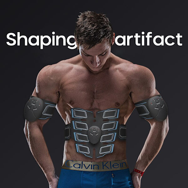 Magmuskelstimulatortränare EMS ABS Fitness Träningsutrustning Muskler Elektrostimulator Toner Träning Hemmagym 04 exerciser
