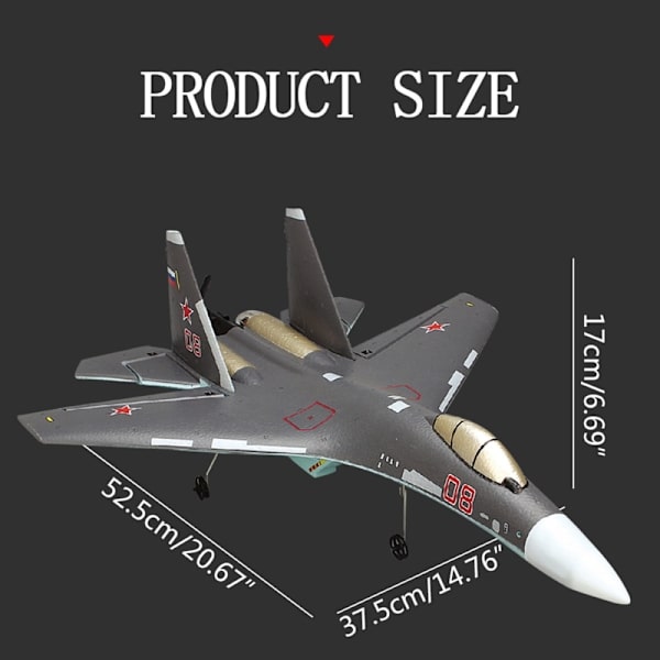 SU35 2.4G 4CH Stunt RC Flygplan sexaxlig fjärrkontroll Flygplan 360° tumlande Lättflygande RC Fighter Drone Leksaker för barn With 2Bats