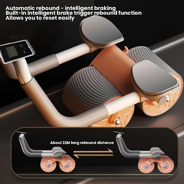 2023 uppgraderad version av Double-Wheel Abdominal Ro blue abdominal wheel