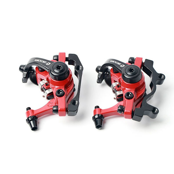 ZOOM DB680 Cykelbromsar Mtb Mekanisk set för mountainbike Elskoter Bromsok Med Rotor 160mm Cykling red front Disc160