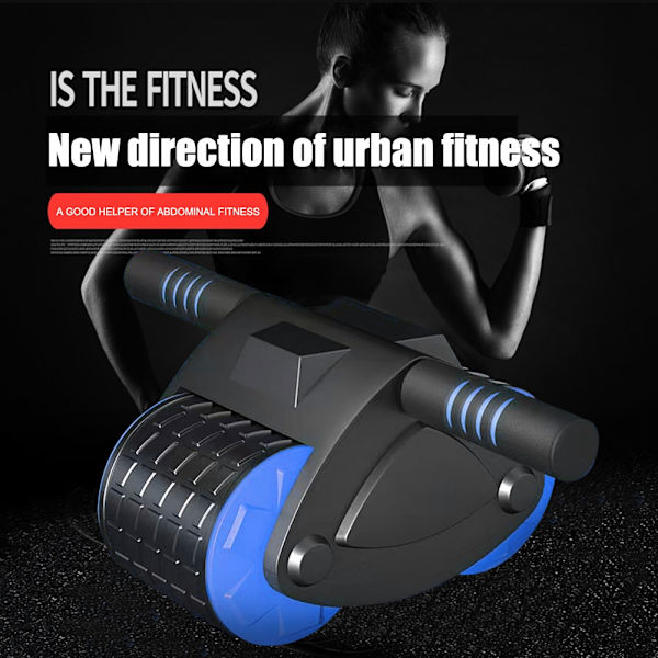 ABS Wheel Roller Automatisk Rebound Buke Stum Buke Roller Training Tränare Armmuskler Kroppsbyggande Fitness Style B Blue