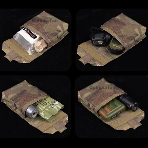 Tactical Mini Molle Utility Pouch Essential IFAK Pouch Universal Micro GP Pouch Ficklampa Öronproppshållare Jaktutrustning BK
