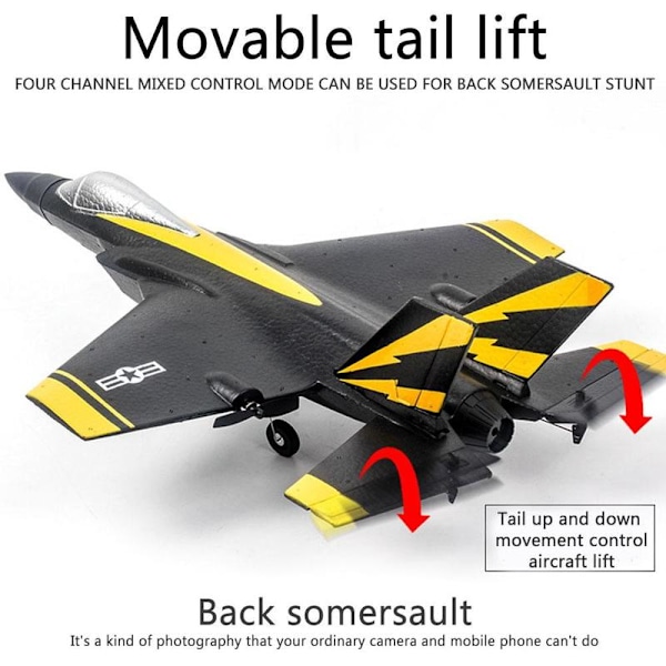 NYTT Rc Plane F35 F22 Fighter 2,4G 4CH EPP RC Flygplan Wingspan Fjärrkontroll Plan Warbird RTF Flygleksaker för pojkar Barn Grey