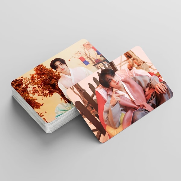 55 st ENHYPEN Happy Chuseok Greeting 2023 New Album ENHYPEN Merch Mini Photocards Present för fans