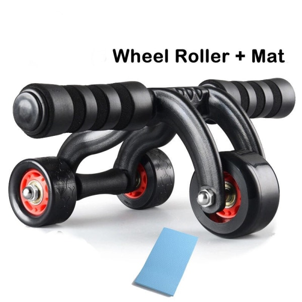 AB Abdominal Roller 3 Wheel Power Wheel Roller för Black