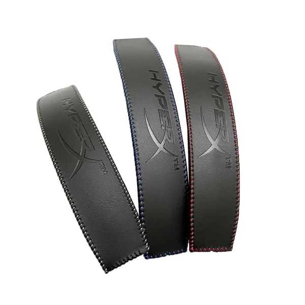 Byte av hörlurar Öronkuddar för KHX-HSCP HyperX Cloud II Högkvalitativa huvudstråleläder Flanellöronkuddar för Cloud 2 black red