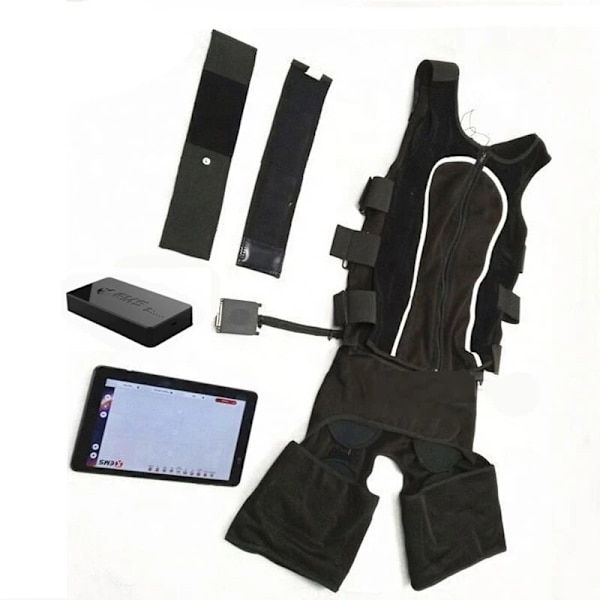 Fabrikspris Elektrisk muskelstimulator kostym X body Fitness EMS Träningsmaskin 1tablet and 2clothes UK Plug