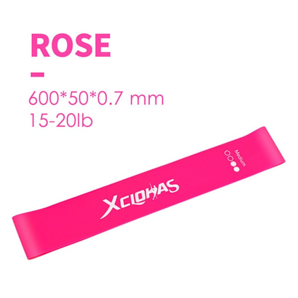 Träning Fitness Gummi Träning Gym Styrka Motstånd Band Pilates Sport Gummi Fitness Band Crossfit Träningsutrustning 600MM Medium