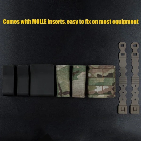 Tactical Magazine Pouch 5,56+9MM Mag Pouch MOLLE Jakthölster med KYWI Kilinsats Jakttillbehör MC