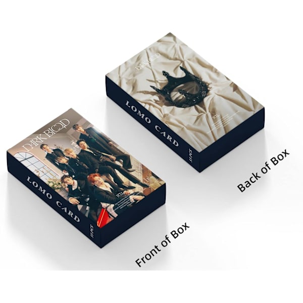 Kpop ENHYPEN Paket med 55 fotokort ENHYPEN Lomo Cards ENHYPEN Dark Blood New Album Lomo Cards ENHYPEN Poster Cards for Fans (FULL)
