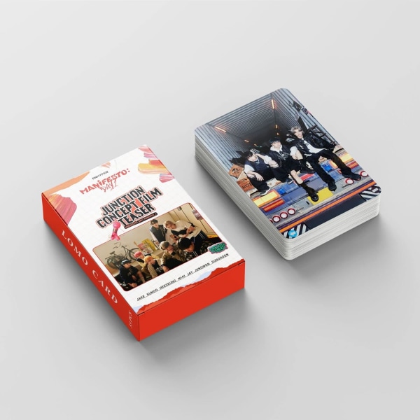 Enhypen Lomo Cards Fotokort Enhypen Manifesto: Dag 1 Album Lomo Cards Enhypen vykort för fans Presentpaket med 55