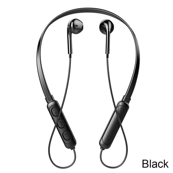 B7 Hanging Neck Headset Svettsäker Bluetooth Earph Black