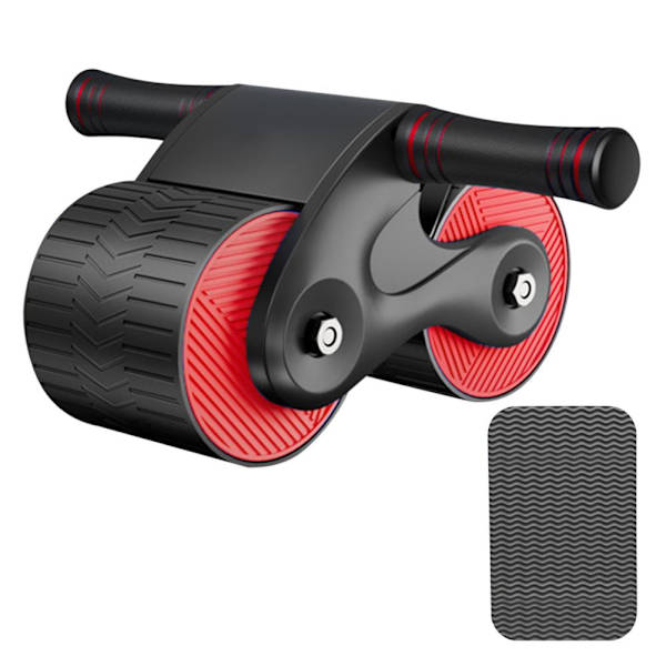 Silence Automatic Rebound Abdominal Wheel Ab slide Red