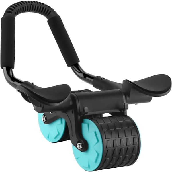 Armbågsstöd Automatisk Rebound Maghjul Dubbelt handstöd AB Wheel Roller för Fitness Magträning
